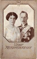 1915 Unser Kronprinzenpaar / German Crown Prince Wilhelm with Duchess Cecilie, German Crown Princess (fa)