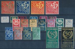 Dombornyomású levélzáró gyűjtemény 23 db