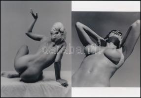 cca 1948 André de Dienes (korábban Ikafalvi-Dienes Andor György) (1913-1985) magyar - amerikai fotóriporter és fotóművész felvételei, 2 db modern nagyítás, jelzés nélkül, 21x15 cm