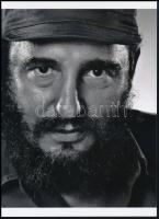 cca 1965 Yousuf Karsh (1908-2002) kanadai fotóművész felvétele (Fidel Castro), 1 db modern nagyítás,...