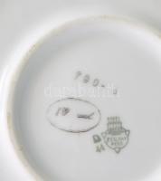 Zsolnay 3 részes szervírozó készlet, jelzett, kopással