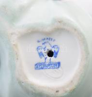 Aquincum 2 darab öltözködő kislány figura, jelzett, m: 10 cm