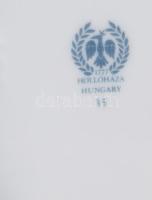 Hollóházi Jurcsák László által tervezett mintával díszített porcelán tégely, bonbonier, hamuzó. Jelz...