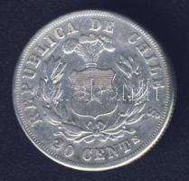 Chile 1867. 20c Ag T:3