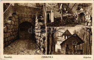 Csobánka, Szentkút, Kápolna, Lourdesi barlang (EK)