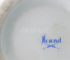 Meissen 5 darab klf tárgy: váza, ékszeres edény, szószos edény. 2. oszt. jelzéssel, kopással, m: 23 ...