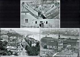 cca 1939 előtt készült felvételek a Tabánról, 6 db modern nagyítás, jelzés nélkül, 15x21 cm és 10x15 cm