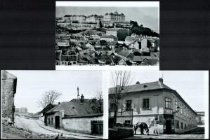cca 1939 előtt készült felvételek a Tabánról, 6 db modern nagyítás, jelzés nélkül, 15x21 cm és 10x15...