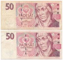 Csehország 1997. 50K (2x) T:F szép papír Czechia 1997. 50 Korun (2x) C:F fine paper