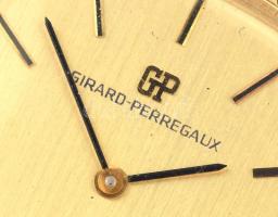 Girard Perregoux kézi felhúzós férfi karóra, 101-892 szerkezettel. Jelzett tok, jelzett szerkezet, e...