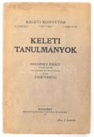 Keleti tanulmányok. Goldziher Ignácz születésének hatvanadik évfordulójára írták tanítványai. Keleti Könyvtár II. sorozat 1. rész. Bp., 1910, Hornyánszky Viktor-ny., 1 (Goldziher Ignác arcképe) t.+ 4+256 p. Kiadói papírkötés, régi intézményi bélyegzésekkel, kissé foltos borítóval. Felvágatlan példány.