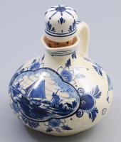 Delft Erven Lucas Bols palack, jelzett, m: 16 cm