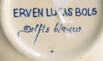 Delft Erven Lucas Bols palack, jelzett, m: 16 cm