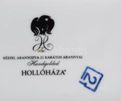 Hollóházi Szász Endre által tervezett mintával díszített bonbonier. Matricás, jelzett, kis kopással,...
