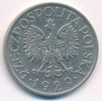 Lengyelország 1929. 1Zl Ni T:XF Poland 1929. 1 Zloty Ni C:XF Krause Y#14