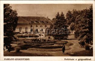 Harkány-gyógyfürdő, park a gyógyszállóval (EK)