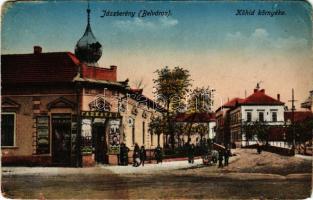 1916 Jászberény, Kőhíd környéke, belváros, Farkas A.J. üzlete. Novotha A. kiadása (EB)