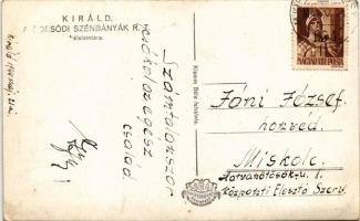 1944 Királd, Borsodi Szénbányák R.T. élelemtára, "Nem Nem Soha!" irredenta felirat. Klemm ...