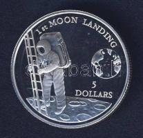 Niue 1992. 5$ Ag "Első Holdra szállás" T:PP