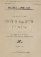 Hankó Vilmos: Az erdélyrészi fürdők és ásványvizek leirása. A szerző, kemhényi Hankó Vilmos (1854-1923) vegyész, filozófiadoktor által Deési Daday Jenő (1855-1920) zoológus, hidrobiológus DEDIKÁLT példány. Kolozsvár, 1891., Erdélyrészi Kárpát Egyesület,(Közművelődés ny.), 224+4 p. Fekete-Fehér fotókkal gazdagon illusztrált. Átkötött modern félvászon-kötésben.