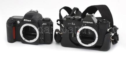 2 tükörreflexes kamera: Cosina, Nikon F65 (fókuszhibás)