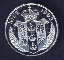 Niue 1992. 5$ Ag "Első Holdra szállás" T:PP