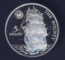 Niue 1992. 5$ Ag "Bounty-hajó" T:PP
