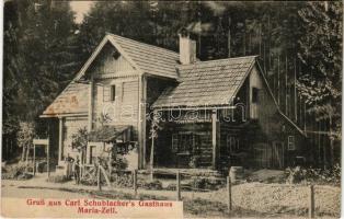 Mariazell (Steiermark), Carl Schublacher's Gasthaus. Foto F. Belohradsky (Wien) / inn (fl)