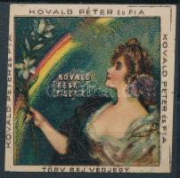 1913 Kovald fest tisztít reklám levélzáró