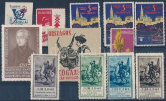 cca 1930 Magyar kiállítási levélzáró gyűjtemény JUBILEHE, stb berakólapon