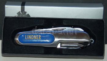 Vadonatúj Lindner-zsebkés 11 funkcióval, eredeti dobozban / Brand-new Lindner pocket-knife with 11 functions