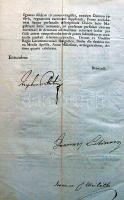 1814 A Helytartótanácsi levél 14 db leirattal közöttük katonai tárgyúak is vegyesen magyar, német, latin nyelven 18 nyomtatott oldalon Józyef nádor, Mailáth János, gróf és Latinovich János helytartótanácsi tanácsos sajét kezű aláírásaival