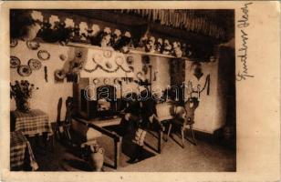 Budapest I. Tabán, Kakuk étterem, belső. Attila körút 22. (EK)