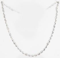 Áttört fantáziaszemes ezüst (Ag) nyaklánc, jelzett, h: 46 cm, 5,8g