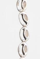 Áttört fantáziaszemes ezüst (Ag) nyaklánc, jelzett, h: 46 cm, 5,8g