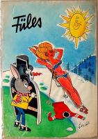 1968 Ruszkay György (1924-1998): Füles címlapterv, vegyes technika-papír, szignált 21x30 cm