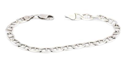 Ezüst (Ag) nagyszemű pálcikás karkötő, jelzett, h: 20,5 cm, 8,2g