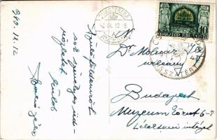 1940 Gyilkos-tó, Ghilcos, Lacul Rosu; csónak / boat in the lake. photo + "1940 Csíkszereda viss...