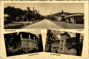 1938 Mátrafüred, utcarészlet, Pogány pensio, Kunetz üdülő (EB)