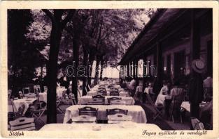1936 Siófok, Fogas szálloda és vendéglő (kopott sarkak / worn corners)