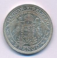 1933. 2P "Madonna" Ag T:XF,VF patina Adamo P7