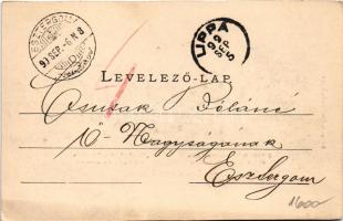 1899 (Vorläufer) Lippa, Lipova; Állami polgári és kereskedelmi iskola, József főherceg szálloda. Jos...