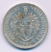 1929. 2P "Madonna" Ag T:XF,VF patina Adamo P7