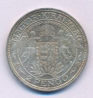 1938. 2P "Madonna" Ag T:XF,VF patina Adamo P7