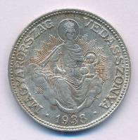 1938. 2P "Madonna" Ag T:XF patina Adamo P7