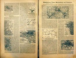 Spamers Grosser Handatlas, Leipzig 1900 világatlasz 150 kiszedhető nagyalakú fóliáns-térképpel + kb ...