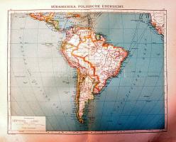 Spamers Grosser Handatlas, Leipzig 1900 világatlasz 150 kiszedhető nagyalakú fóliáns-térképpel + kb ...