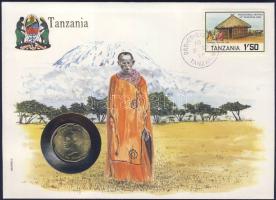 Tanzánia 1981. 10S érmés, bélyeges borítékon + hátlapon elsőnapi bélyegzős ENSZ bélyegekkel, ismertetővel T:1