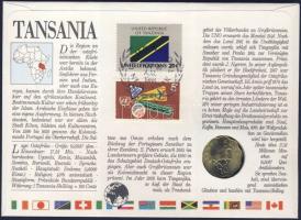 Tanzánia 1981. 10S érmés, bélyeges borítékon + hátlapon elsőnapi bélyegzős ENSZ bélyegekkel, ismerte...