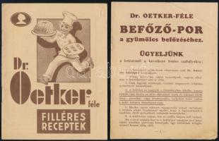2 db Dr. Oetker receptfüzet